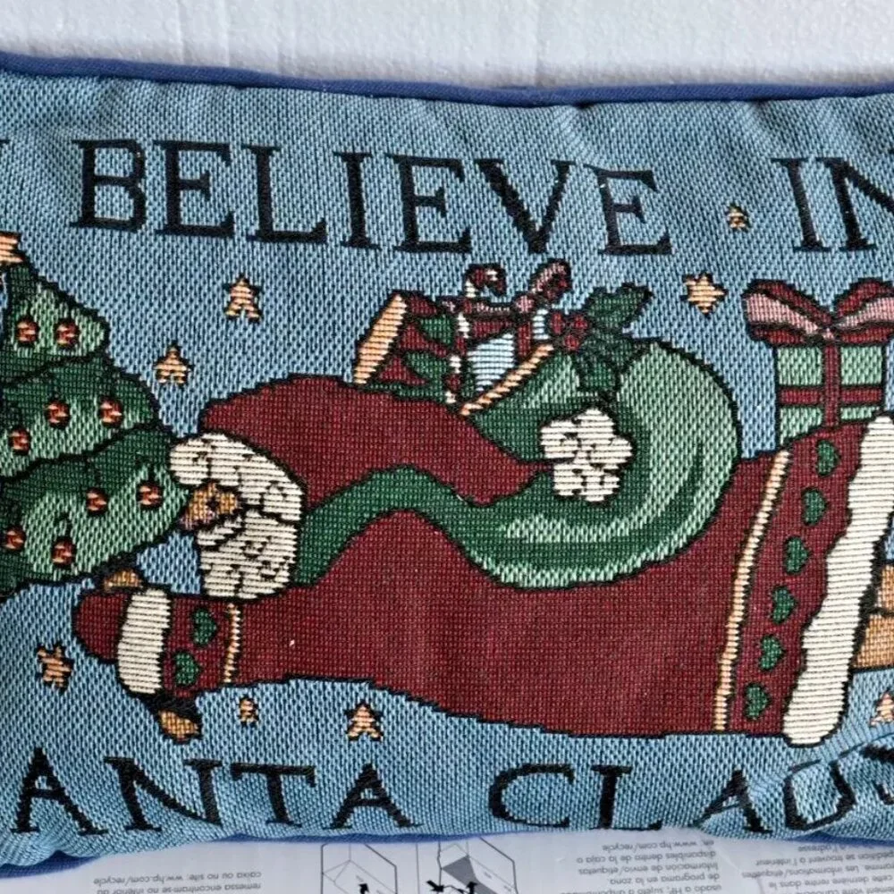 Vintage Christmas Rectangle Pillow 